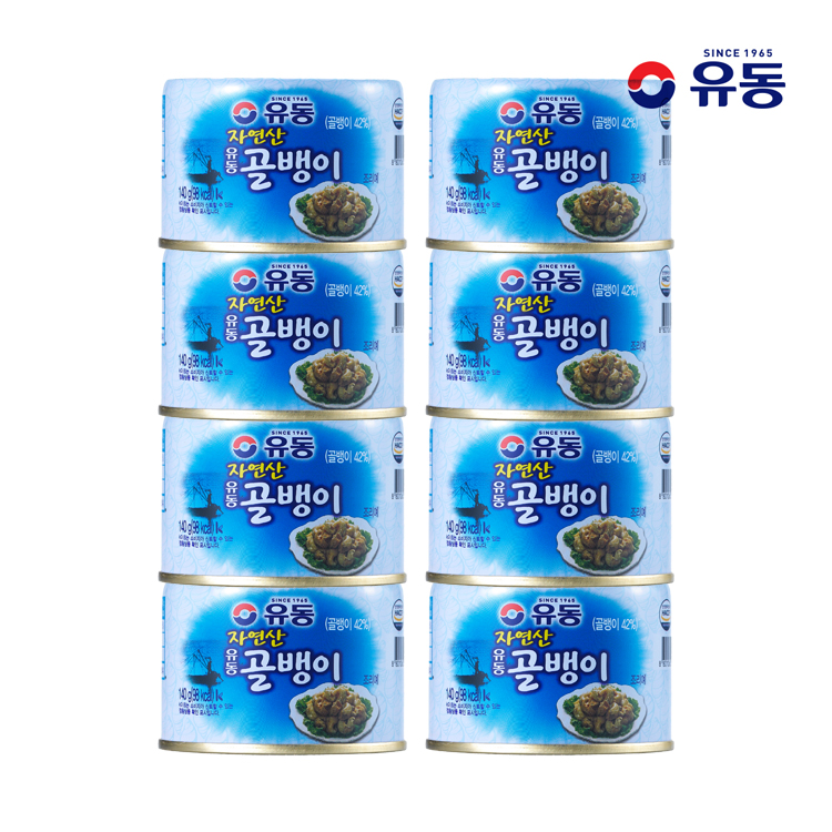 유동 자연산골뱅이 140g X 8캔