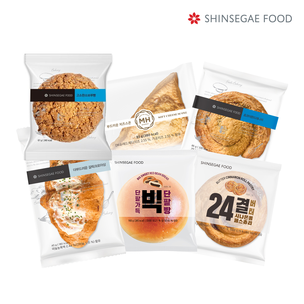 [밀크앤허니] 실온빵 10개 세트(스콘/소보루/단팥/페스츄리/크로아상 외)