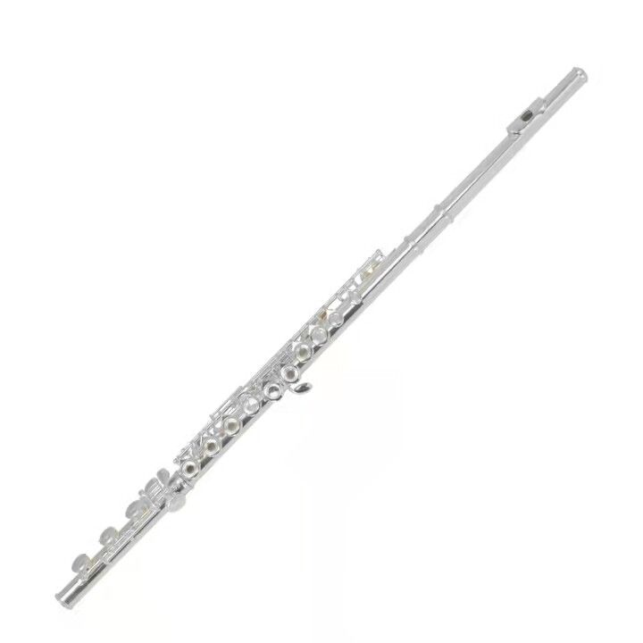[海外]入門用フルート練習用趣味用シルバーメッキフルート管楽器