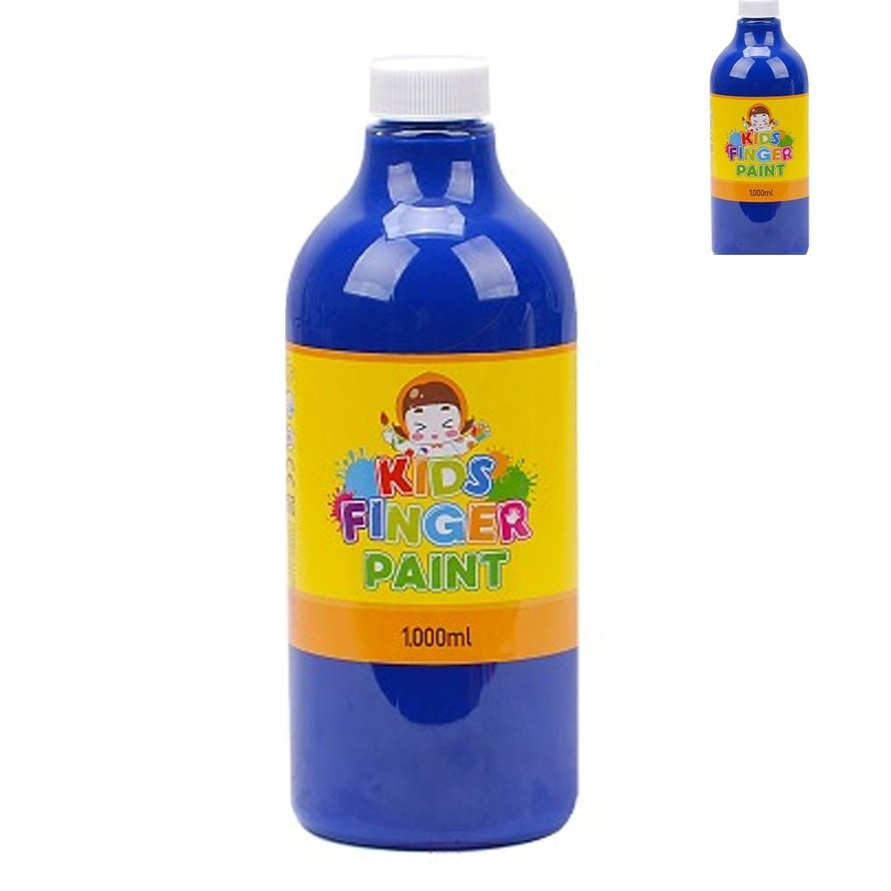 美術準備物 美術用品 青色美術遊び 1000ml