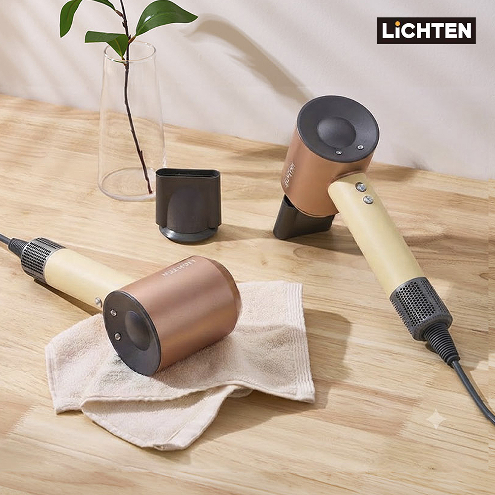 리히텐 1600W BLDC모터 110000RPM 저소음 드라이기 풀세트 (싱글/더블)