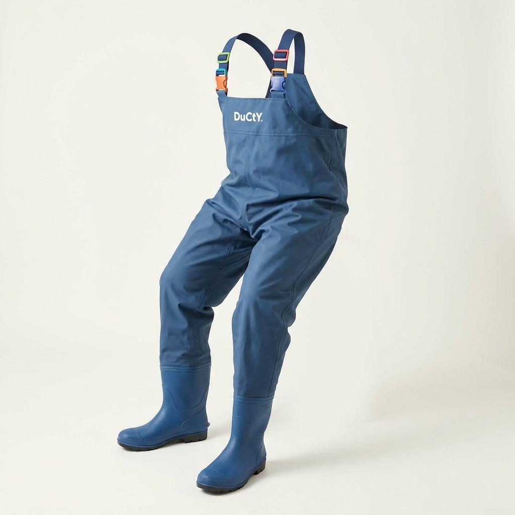 女性用釣り衣料品 サスペンダーパンツ・ズボン ワーキングシュー防寒PVC オールインワン・レオタード 男友のヨージングレインブーツ