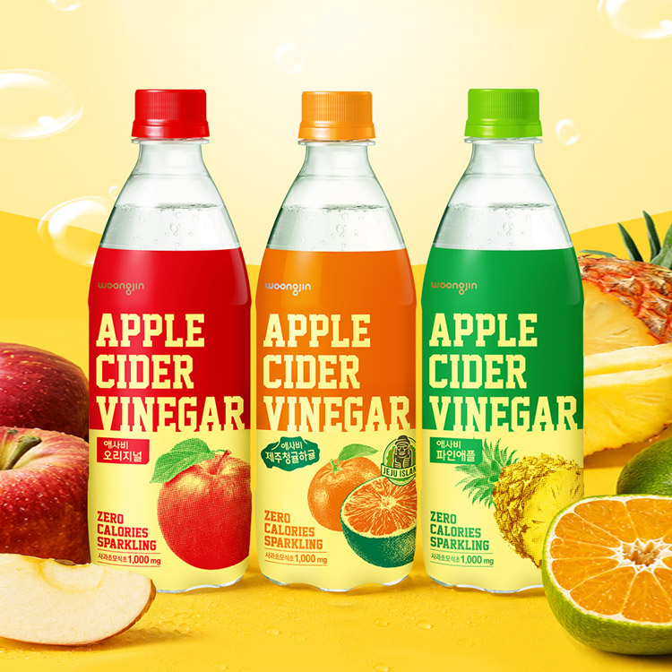 [1,000원쿠폰][12+12] 애사비 500mL 제주청귤하귤/오리지널/파인애플맛 3종/빅토리아 플레인 골라담기