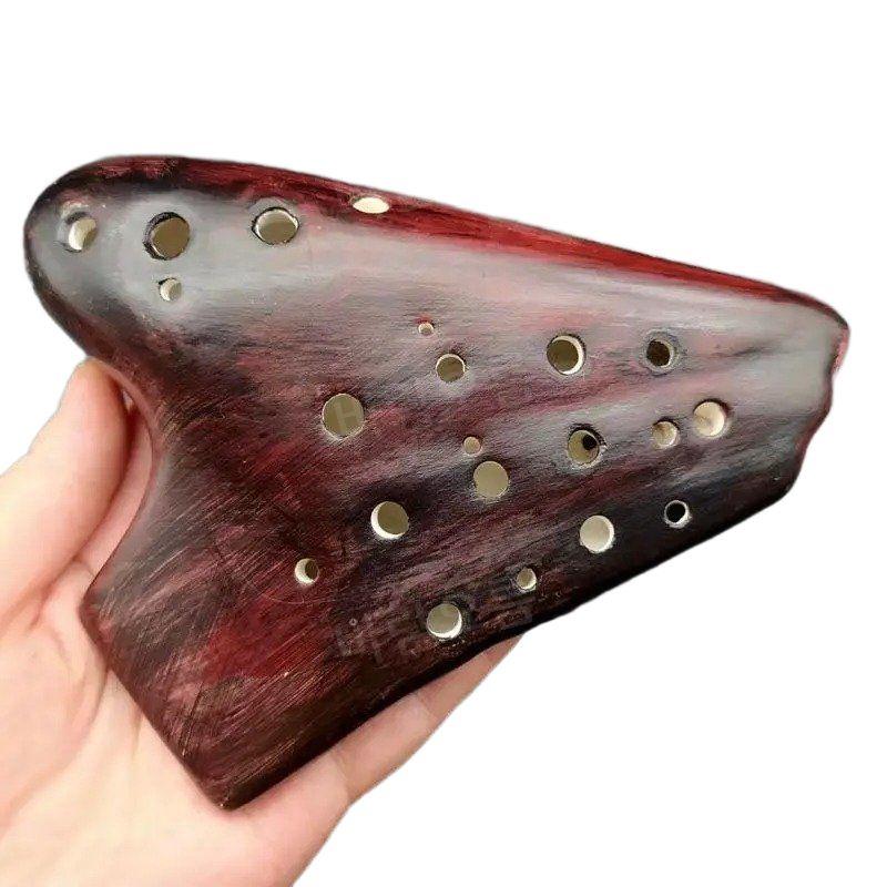 [海外]トリプルオカリナアルトC入門用セラミック管楽器