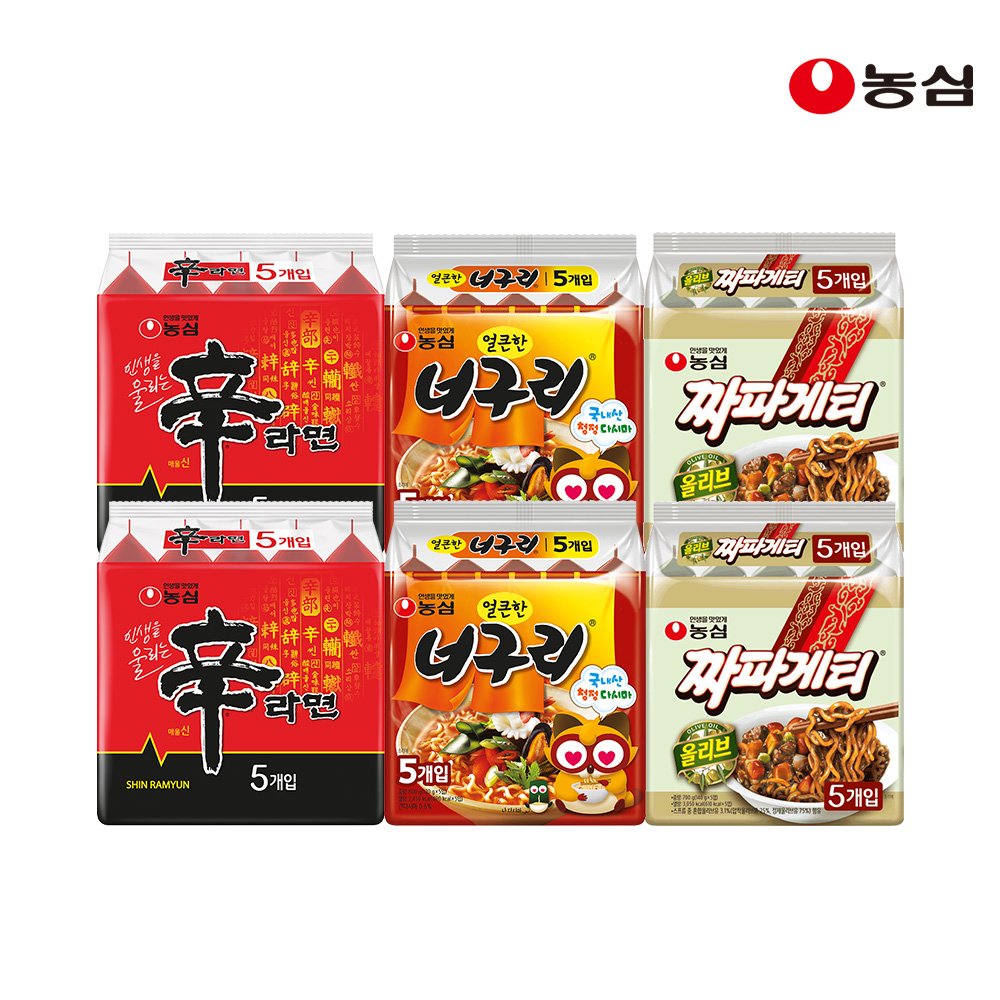 농심 신신너너짜짜 30입 (신라면10+너구리10+짜파게티10)