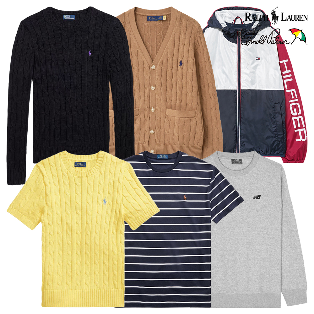 [폴로/뉴발/타미] 남성 여성 F/W 라운드 반팔 긴팔 니트 외 모음전