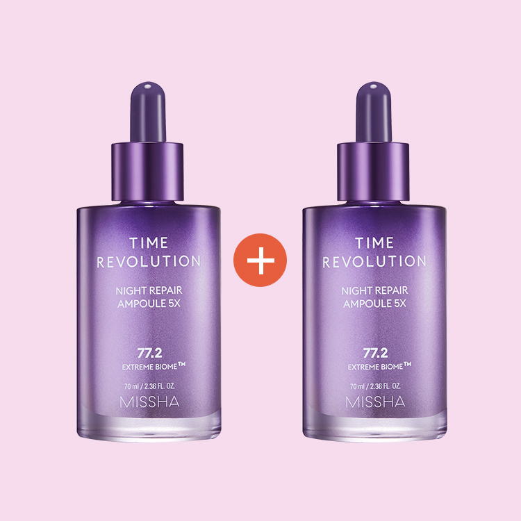 [집중 탄력/1+1] 미샤 타임레볼루션 나이트리페어 앰플5X(5세대) 70ml