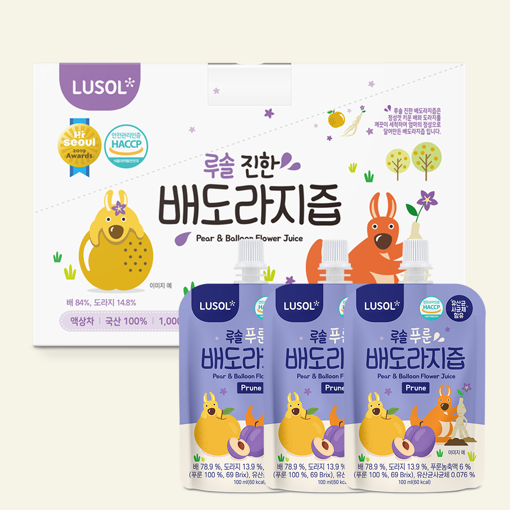 진한 배도라지즙 80포+푸룬 배도라지즙 5포 증정 외 보리차/이유식