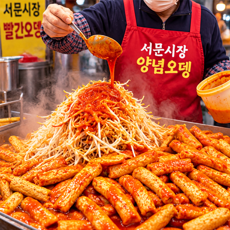 [서문시장 명물] 밀가루 없는 X ! 연육함량 85% ! 대구명물 서문시장 양념오뎅 X 4팩 외
