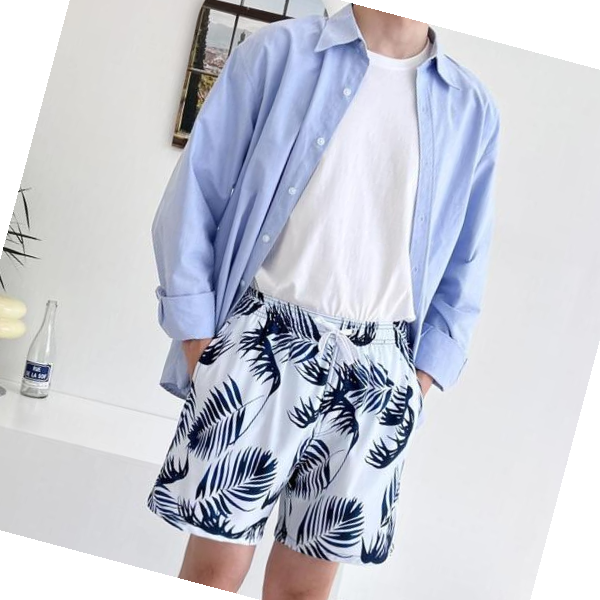 靴 休暇 ショートパンツコーディネート男性バカンス男性衣料品 カップルの秋