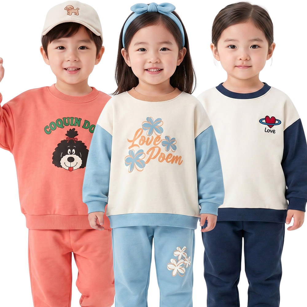 [키즈꼬모] 가을오픈 상하복세트! 아동복/등원복/등원룩/아기옷/상하복세트
