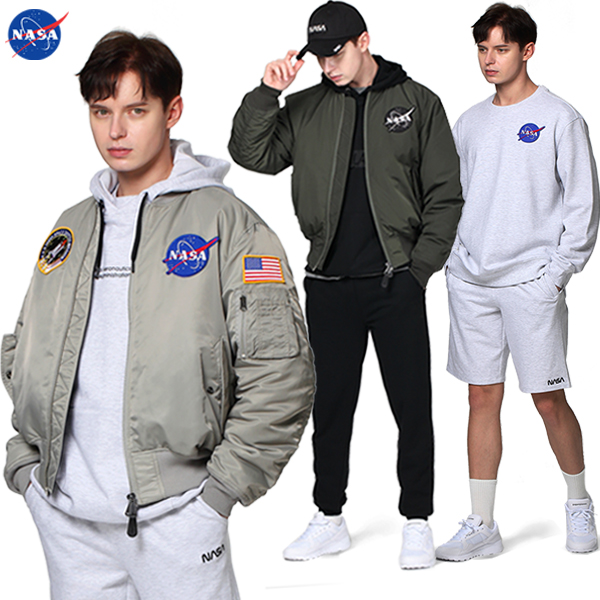 [NASA 나사] 앵콜딜/긴바지/조거팬츠/맨투맨/후드집업/항공점퍼/상하세트/반바지/반팔티/긴팔티/모자 70종