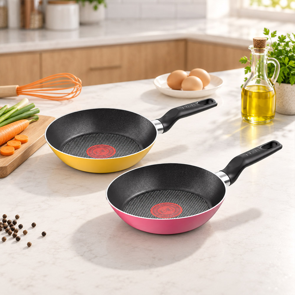 [한정수량] 인조이 미니_프라이팬 18cm (yellow/pink)