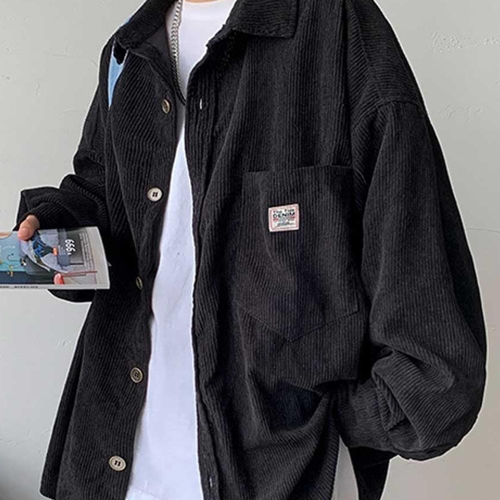メンズデイリー出勤ルック切節オーバーフィットシャツ南方コーディネートカラービジネスカジュアル男性服ショッピングモールC1959