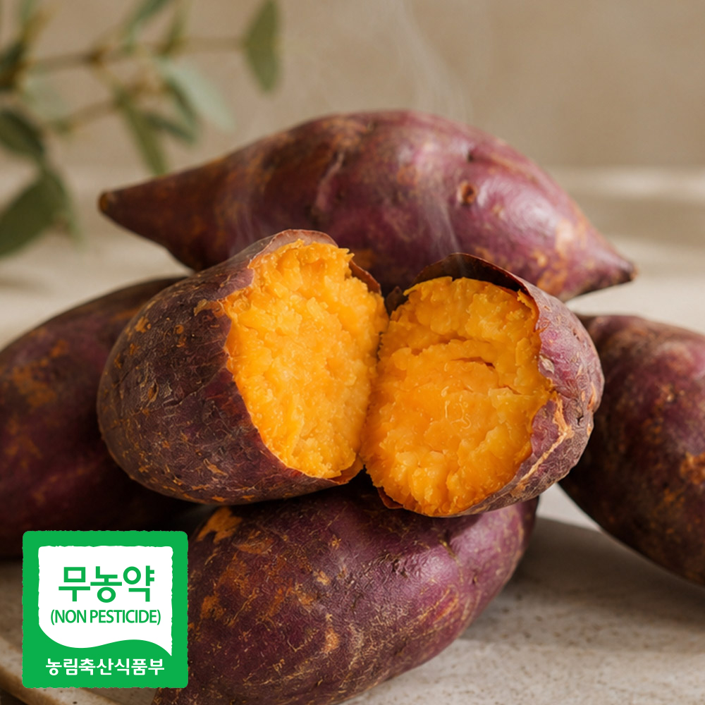 해남 무농약 호풍미 호박고구마 3kg 특상 / 26년 수확