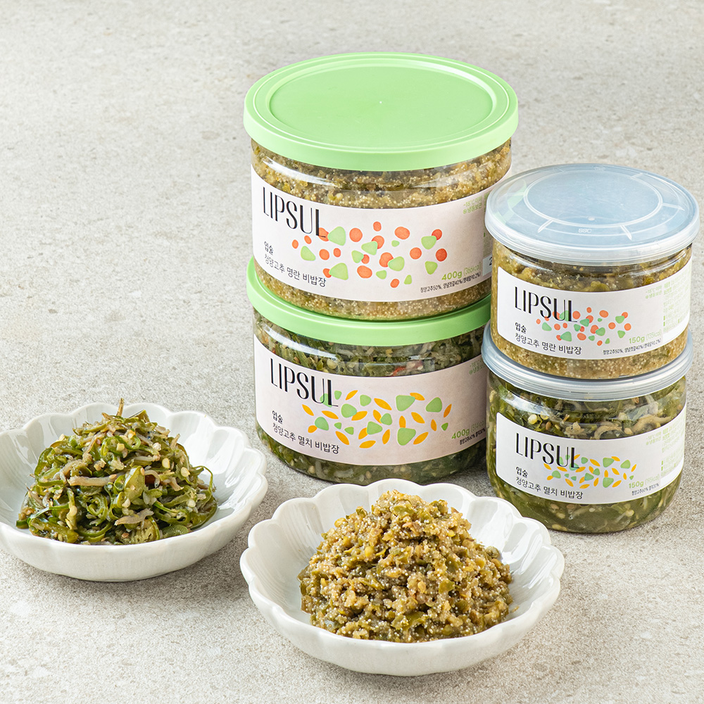 청양고추 명란 비밥장 150g, 400g 외 멸치 분란 비빔장 땡초장 다진고추 반찬