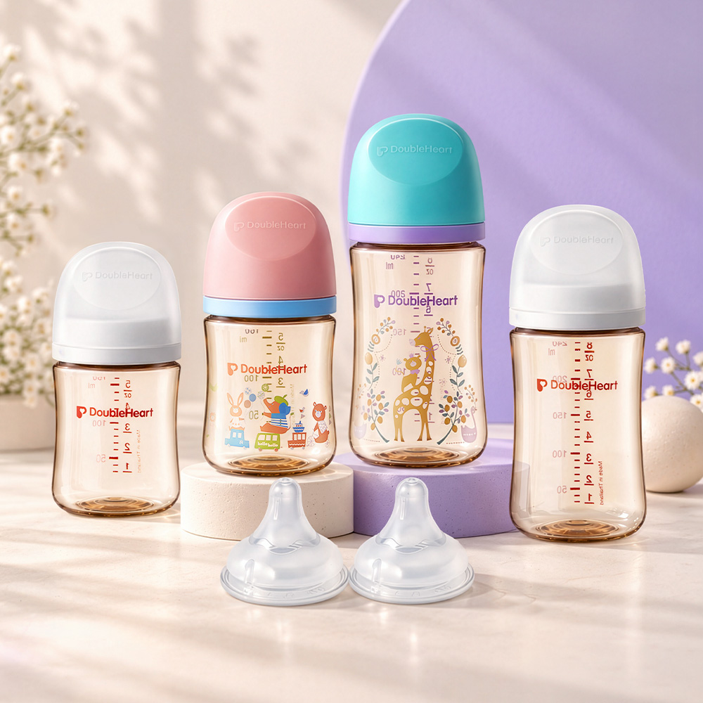 더블하트 모유실감 PPSU 젖병 트윈팩 160ml/240ml/330ml+젖꼭지 세트 외 수유용품 모음