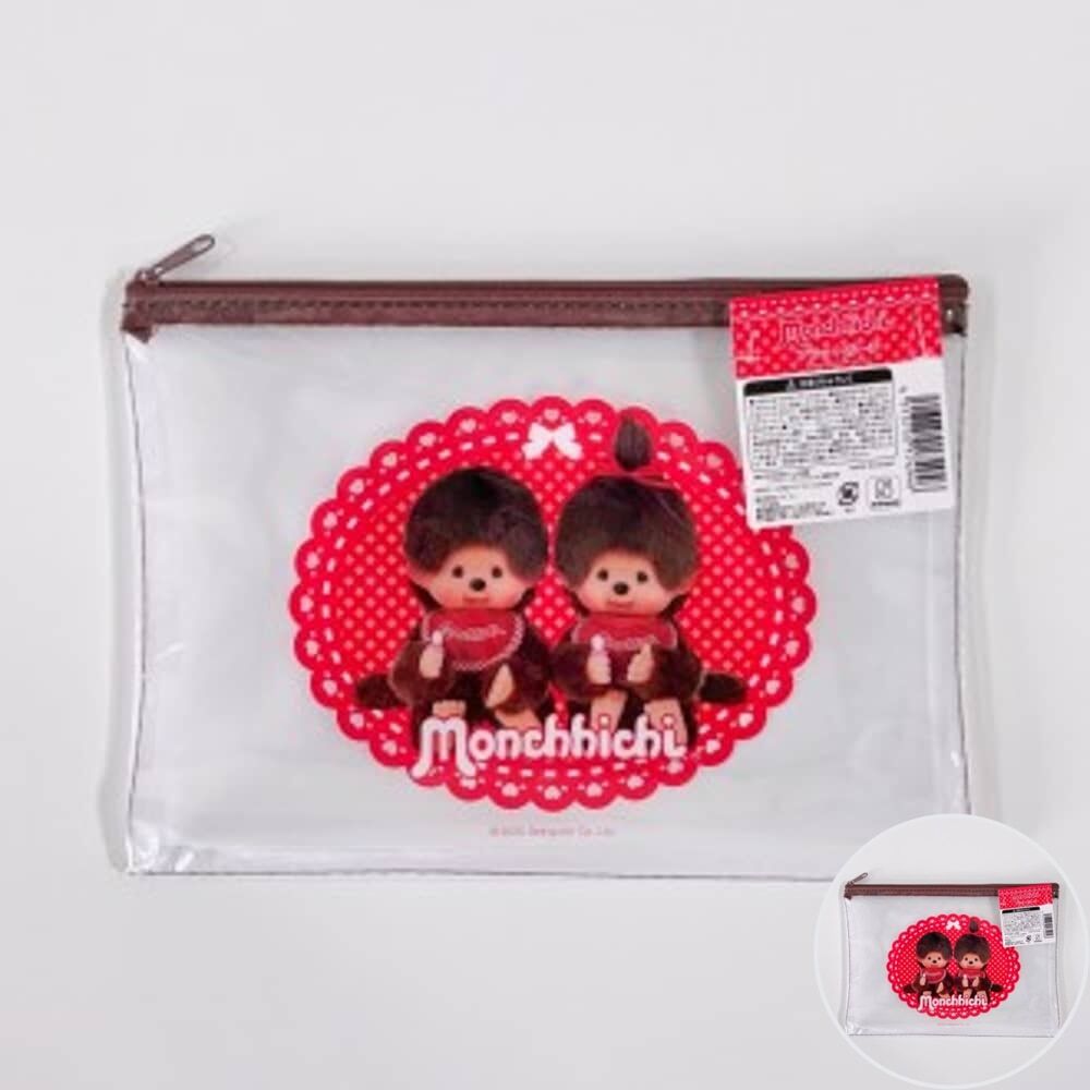 몬치치 플랫 파우치 투명파우치 파우치백 소품파우치 화장품파우치 여성파우치 여행용파우치 소지품파우치 데일리파우치 지퍼파우치