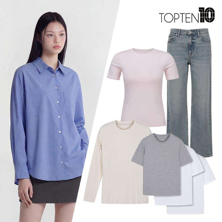 [탑텐] 가을할인전! 데일리 베이직 티셔츠/데님/셔츠 외 5,900원~