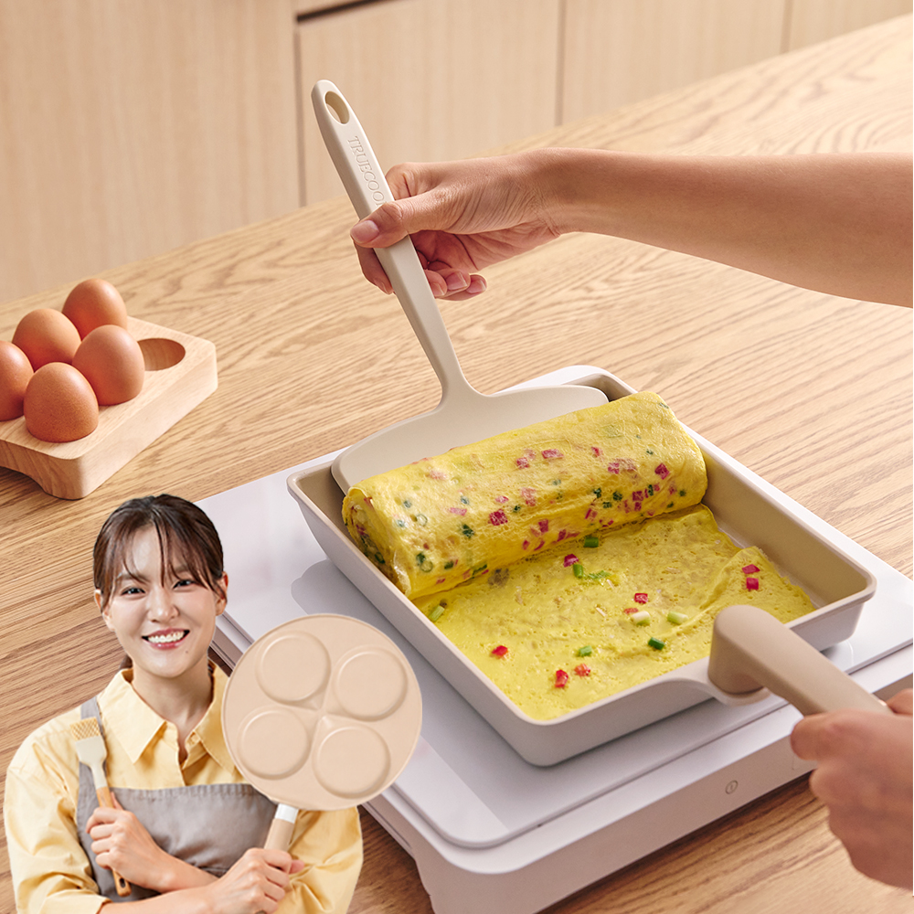 트루쿡 자이언트 계란말이팬+전용 실리콘 뒤집개 세트 외