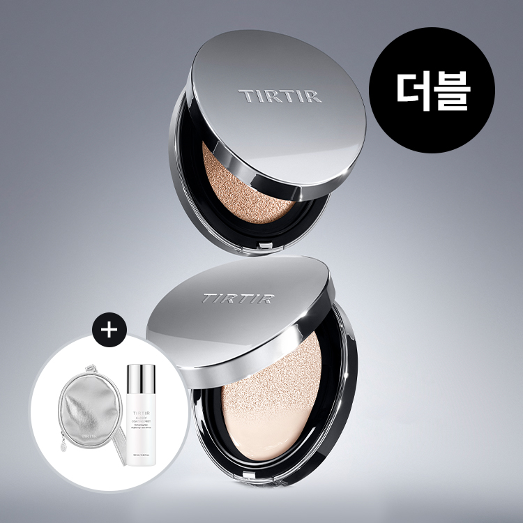 [티르티르] NEW 틴티드 스킨 글로우 쿠션 X2개 + (본품) 글로시 미스트 & 쿠션 파우치 증정 / 외 스킨케어 골라담기