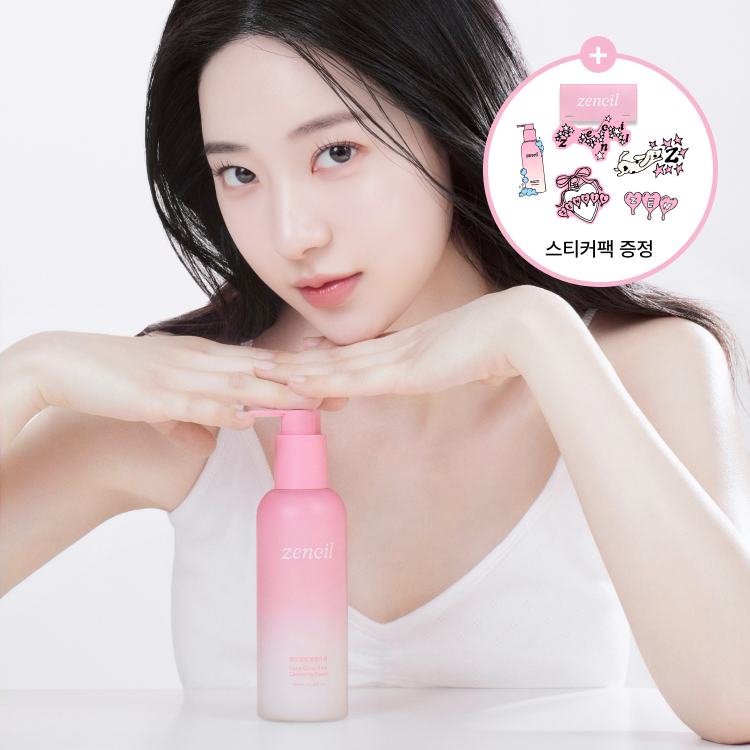 [카쇼페 특가] 필터 낀 듯 맑아지는 젠슬 쌀빛 저자극 클렌징 폼 180ml(+스티커 증정)
