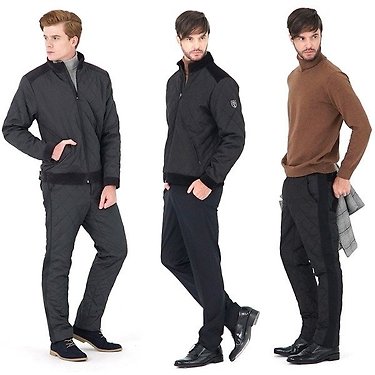 알렉스하운드 양모 골덴 패딩재킷 패딩바지