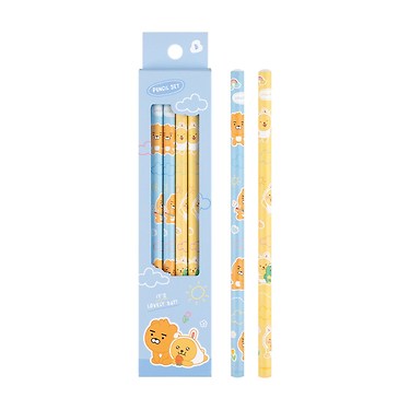 Lovely 4 Pencil Set Little Ryan&Muzi Stationery