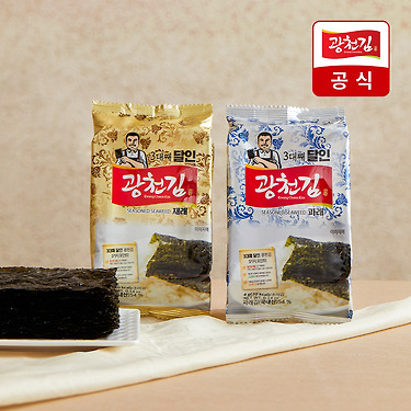 [톡딜] 광천김 3대째 달인 혼합도시락김 4g 32봉 (10,700원/무료)