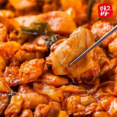 [톡딜] 부드러운 순살 춘천 닭갈비 650g x 4팩 (21,760원/무배)