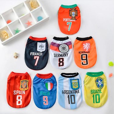 강아지옷 축구복 티셔츠