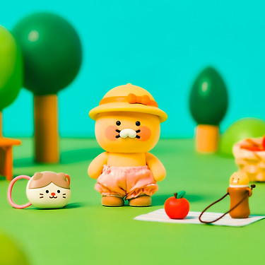 KAKAO FRIENDS - (OOTD) FigurineSet Pique-nique Chunsik