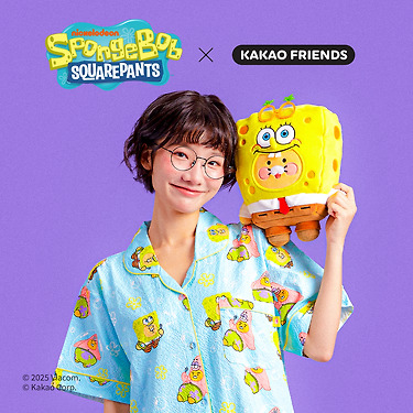 KAKAO FRIENDS - SpongeBobXFriends Pyjama Femme Ryan&Chunsik