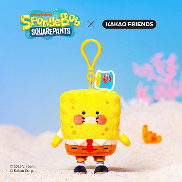 SpongeBobXFriends Keychain Plush SpongeBob Chunsik