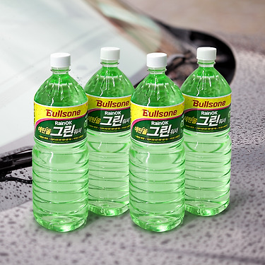 레인OK 에탄올 그린 워셔액 1.8L 4개입