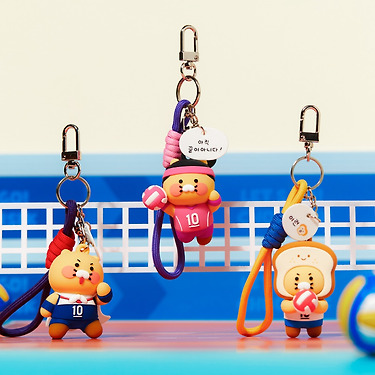 KAKAO FRIENDS - XFriends Figurine Porte-cles (3 1) Chunsik