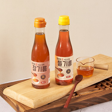 [톡딜] 장순필 350ml 저온압착 참기름1병+1병