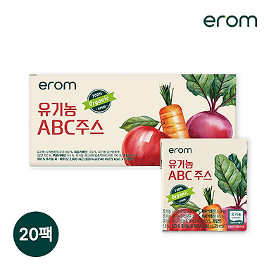 이롬 유기농 ABC주스 140ml 20팩
