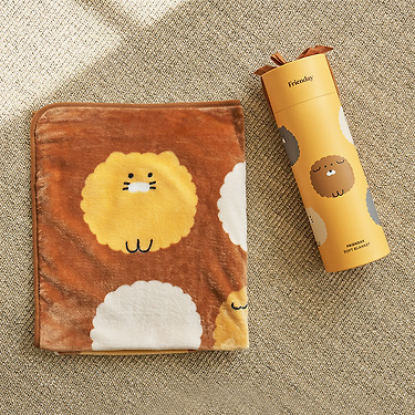 FRIENDAY Blanket Brown Chunsik
