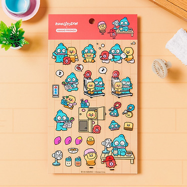 KAKAO FRIENDS - X Friends Transparent Autocollant Rouge Chunsik