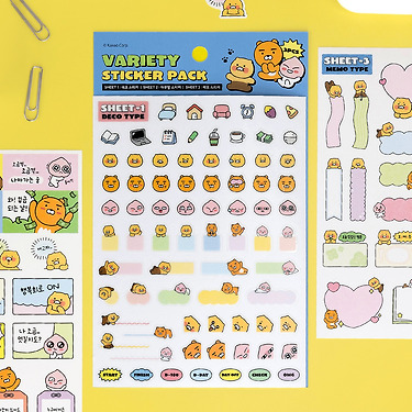 KAKAO FRIENDS - Autocollant Set 3P