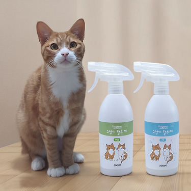 고양이 탈취제 화장실 모래 냄새제거 500ml 1+1 (총1L)
!! 72시간 핫딜 !!