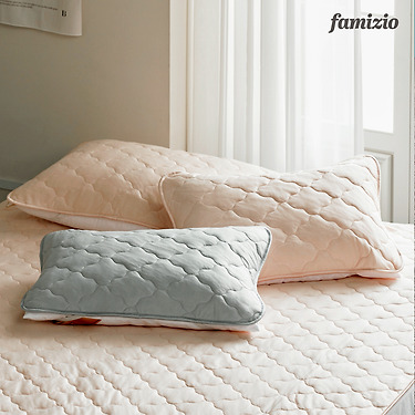 마이크로화이버 고정밴딩 누빔 베개커버