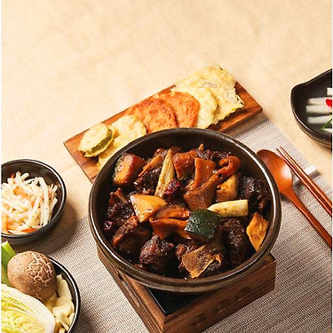 한돈 매운 간장 돼지갈비찜