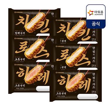 아워홈 한 점의 카츠 3종 6팩 세트