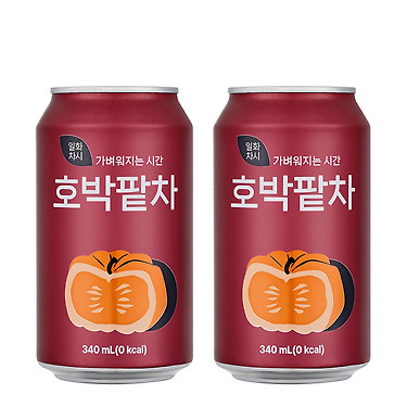 [톡딜] 일화차시 호박팥차 340ml 24캔