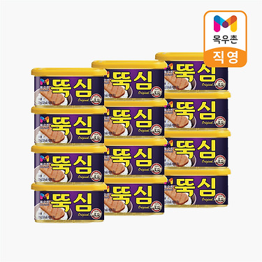 목우촌 뚝심 200g 12캔 / 스파클 생수