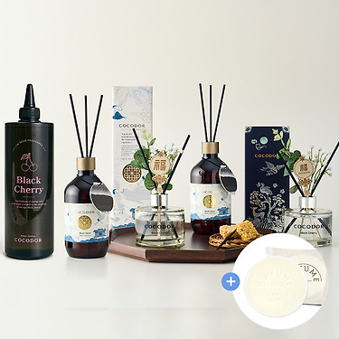 코코도르 디퓨저 200ml 2개 + 퍼퓸비누 + 샤쉐 1개