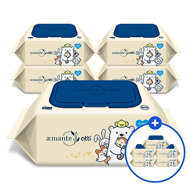 프리미엄 70평량 고평량 물티슈 70매 10팩