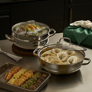 세렌지오 바포레 IH 올스텐 찜기 파티팬 34cm